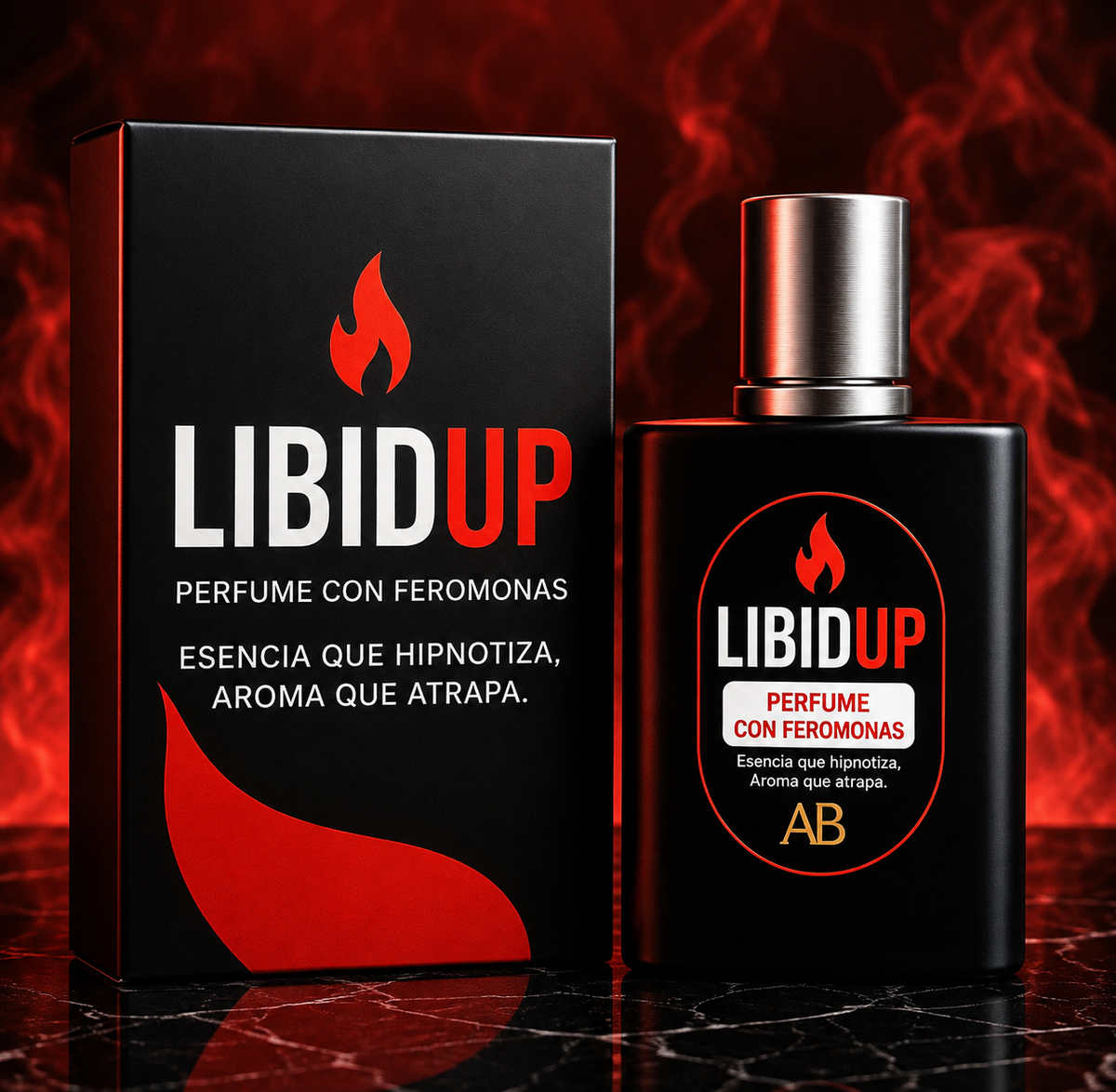 PERFUME VIRAL CON FEROMONAS LIBIDUP HOMBRE (30ML)